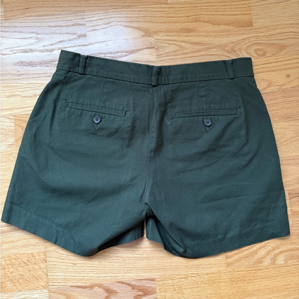 Banana Republic Women’s Green Tailored Shorts Size 2 Stretch Chino - Picture 6 of 8
